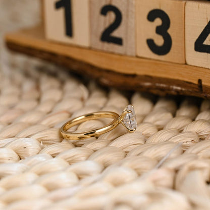 Marquise Cut Cluster Styled Lab Grown Diamond Engagement Ring