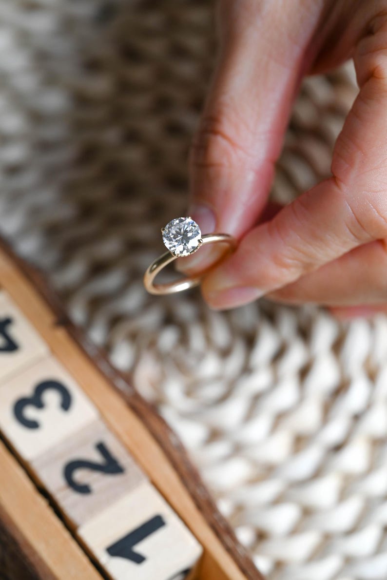 Marquise Cut Cluster Styled Lab Grown Diamond Engagement Ring