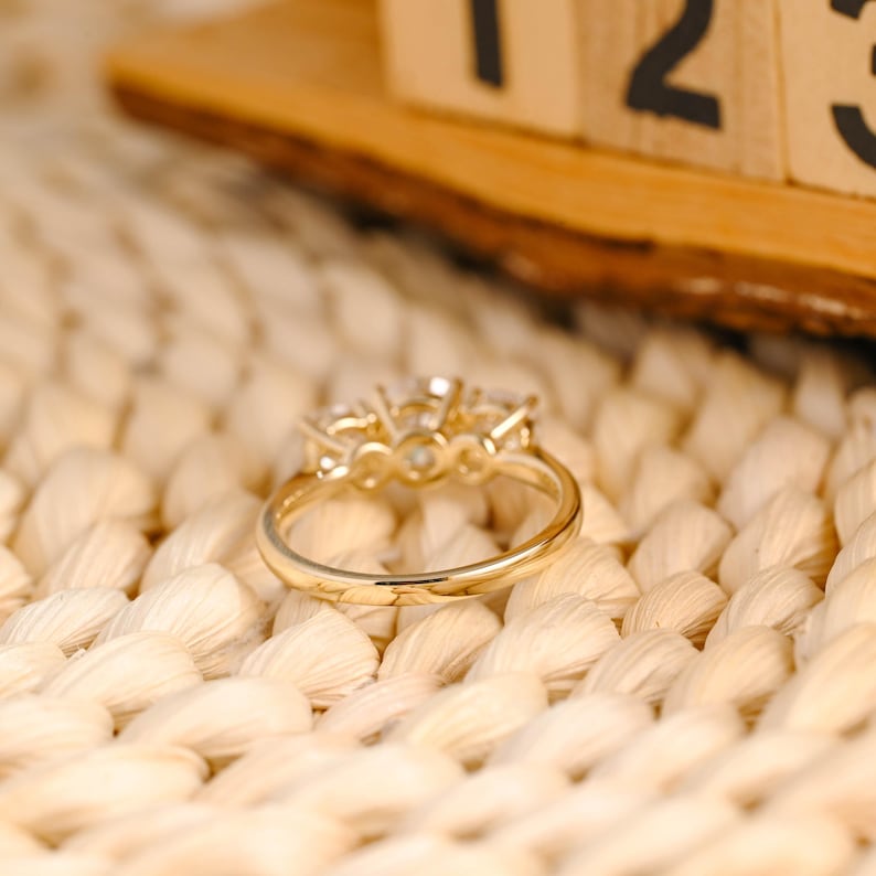 Marquise Cut Cluster Styled Lab Grown Diamond Engagement Ring
