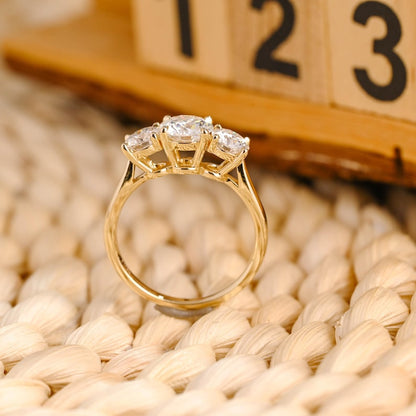Marquise Cut Cluster Styled Lab Grown Diamond Engagement Ring