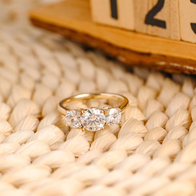 Marquise Cut Cluster Styled Lab Grown Diamond Engagement Ring