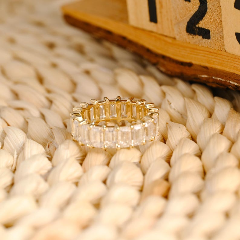 Marquise Cut Cluster Styled Lab Grown Wedding Band