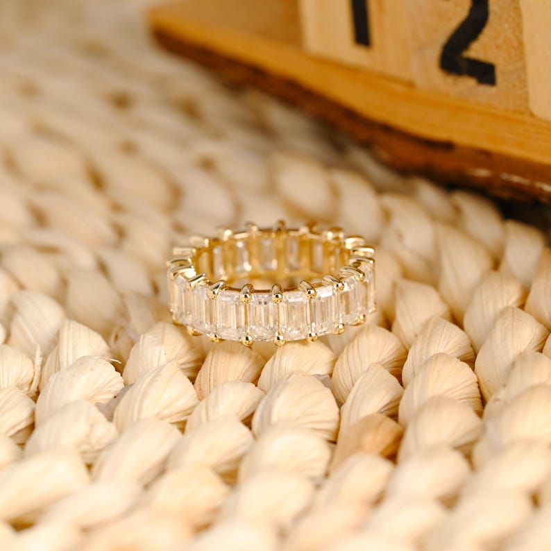 Marquise Cut Cluster Styled Lab Grown Wedding Band