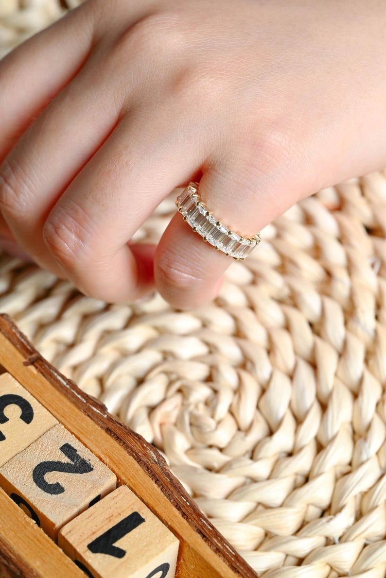 Marquise Cut Cluster Styled Lab Grown Wedding Band