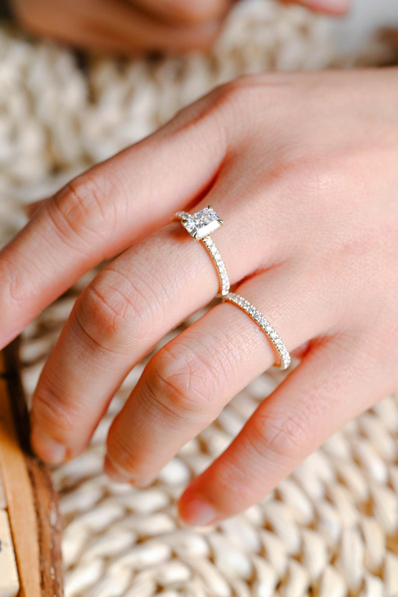 Marquise Cut Cluster Styled Lab Grown Diamond Bridal Ring Set