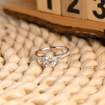 Marquise Cut Cluster Styled Lab Grown Diamond Engagement Ring