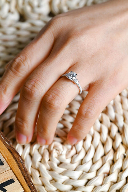 Marquise Cut Cluster Styled Lab Grown Diamond Engagement Ring