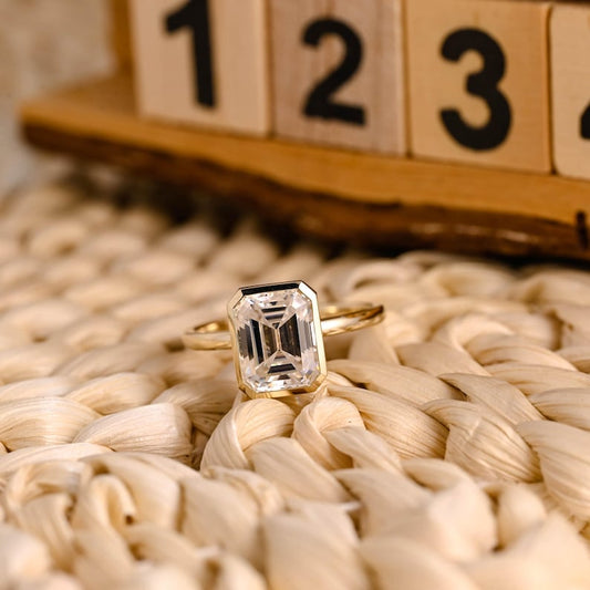 Marquise Cut Cluster Styled Lab Grown Diamond Engagement Ring