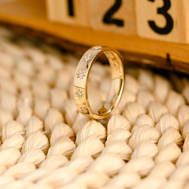 Marquise Cut Cluster Styled Lab Grown Wedding Band