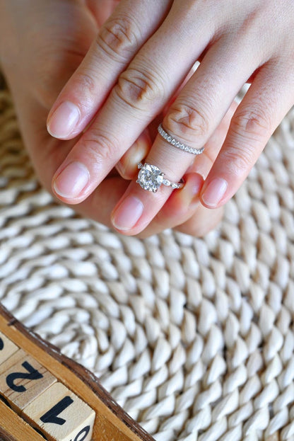 Marquise Cut Cluster Styled Lab Grown Diamond Bridal Ring Set