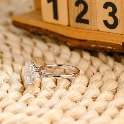 Marquise Cut Cluster Styled Lab Grown Diamond Engagement Ring