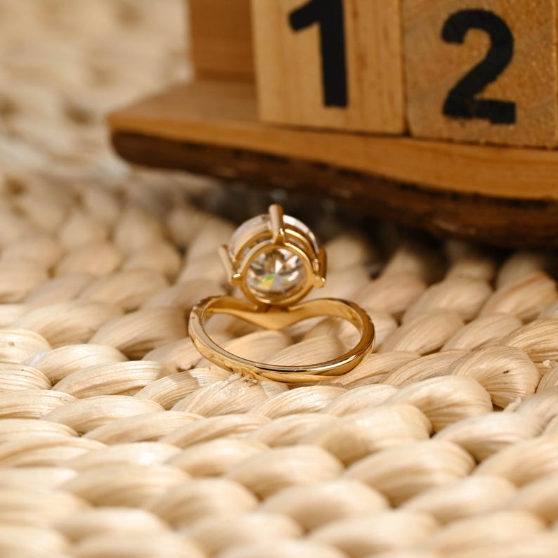 Marquise Cut Cluster Styled Lab Grown Diamond Engagement Ring
