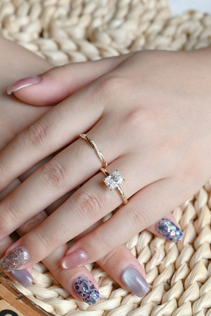 Marquise Cut Cluster Styled Lab Grown Diamond Bridal Ring Set