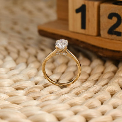 Marquise Cut Cluster Styled Lab Grown Diamond Engagement Ring