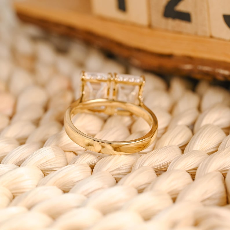 Marquise Cut Cluster Styled Lab Grown Diamond Engagement Ring