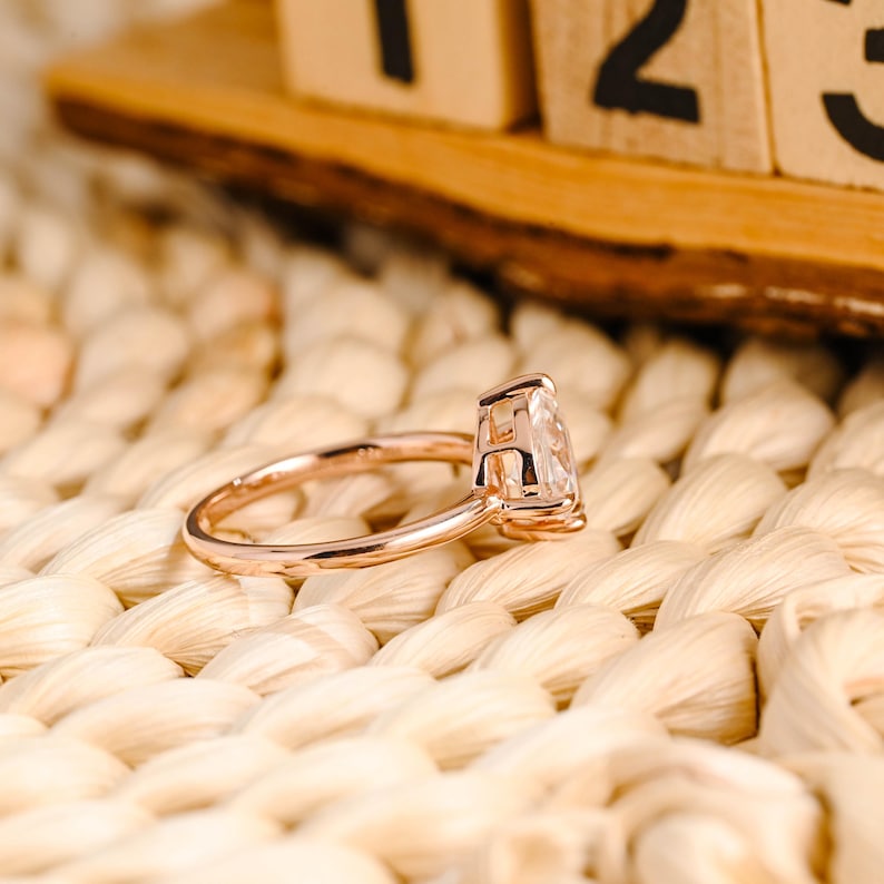 Marquise Cut Cluster Styled Lab Grown Diamond Engagement Ring