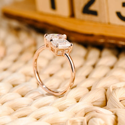 Marquise Cut Cluster Styled Lab Grown Diamond Engagement Ring
