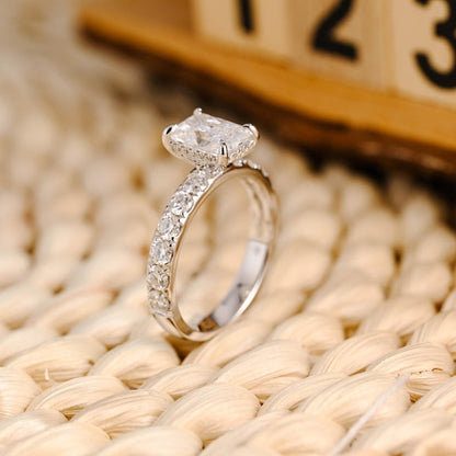 Marquise Cut Cluster Styled Lab Grown Diamond Engagement Ring