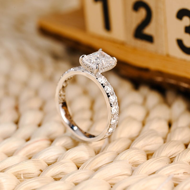 Marquise Cut Cluster Styled Lab Grown Diamond Engagement Ring