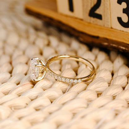 Marquise Cut Cluster Styled Lab Grown Diamond Engagement Ring