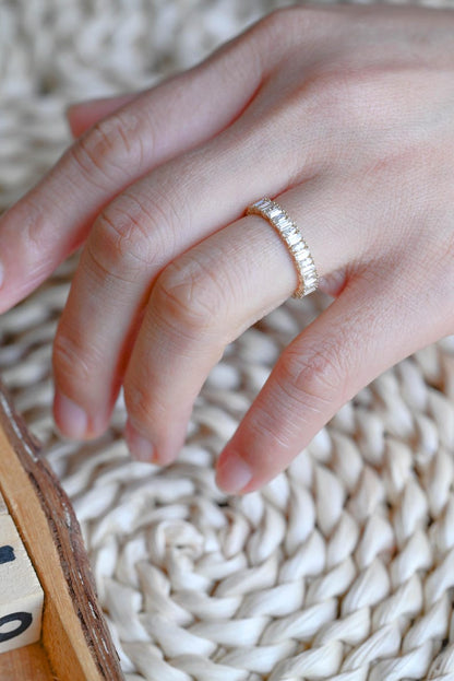 Marquise Cut Cluster Styled Lab Grown Wedding Band