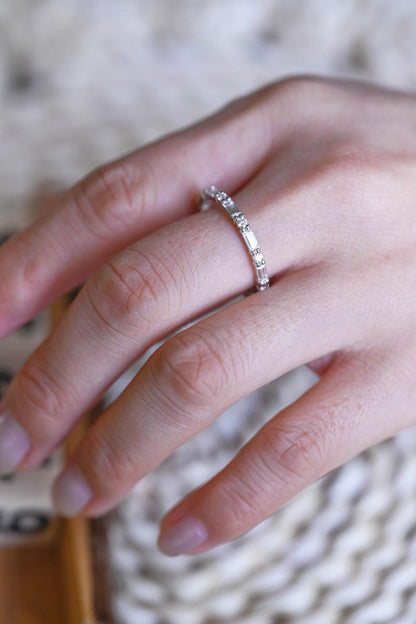 Marquise Cut Cluster Styled Lab Grown Wedding Band