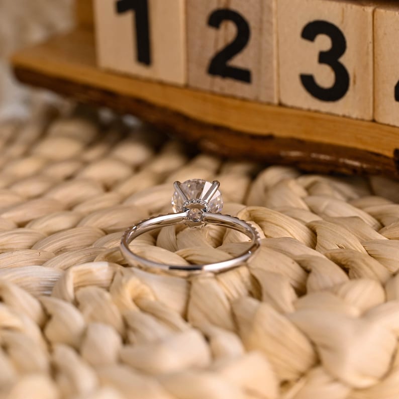 Marquise Cut Cluster Styled Lab Grown Diamond Engagement Ring