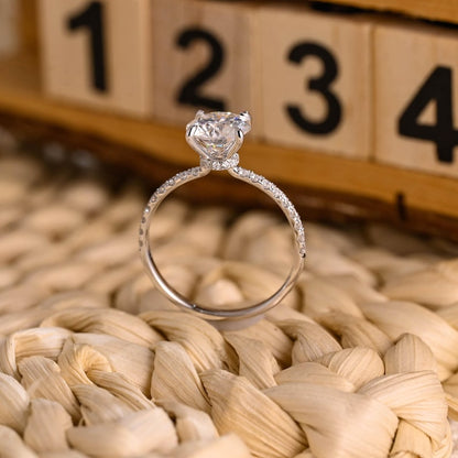 Marquise Cut Cluster Styled Lab Grown Diamond Engagement Ring