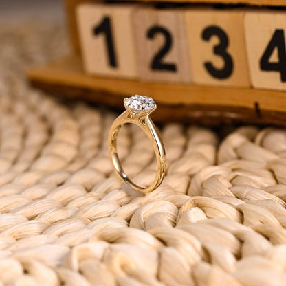 Marquise Cut Cluster Styled Lab Grown Diamond Engagement Ring