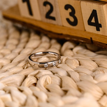 Marquise Cut Cluster Styled Lab Grown Wedding Band
