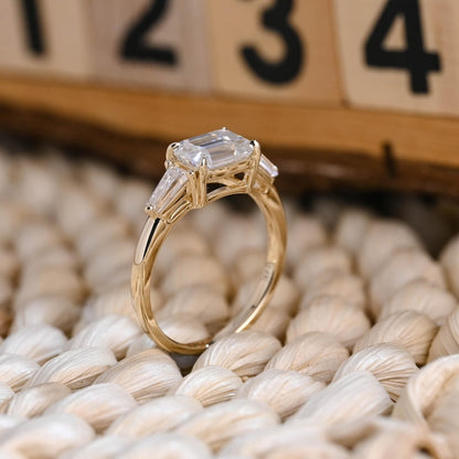 Marquise Cut Cluster Styled Lab Grown Diamond Engagement Ring