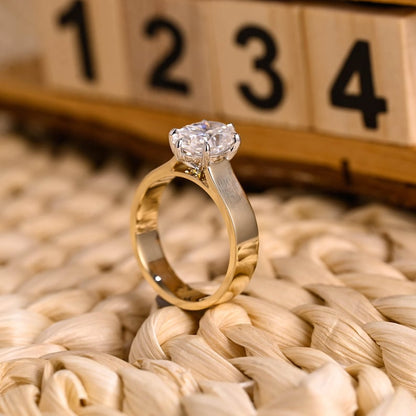 Marquise Cut Cluster Styled Lab Grown Diamond Engagement Ring