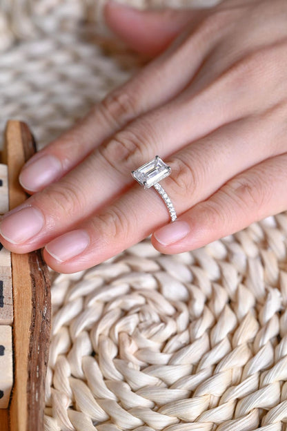 Marquise Cut Cluster Styled Lab Grown Diamond Engagement Ring