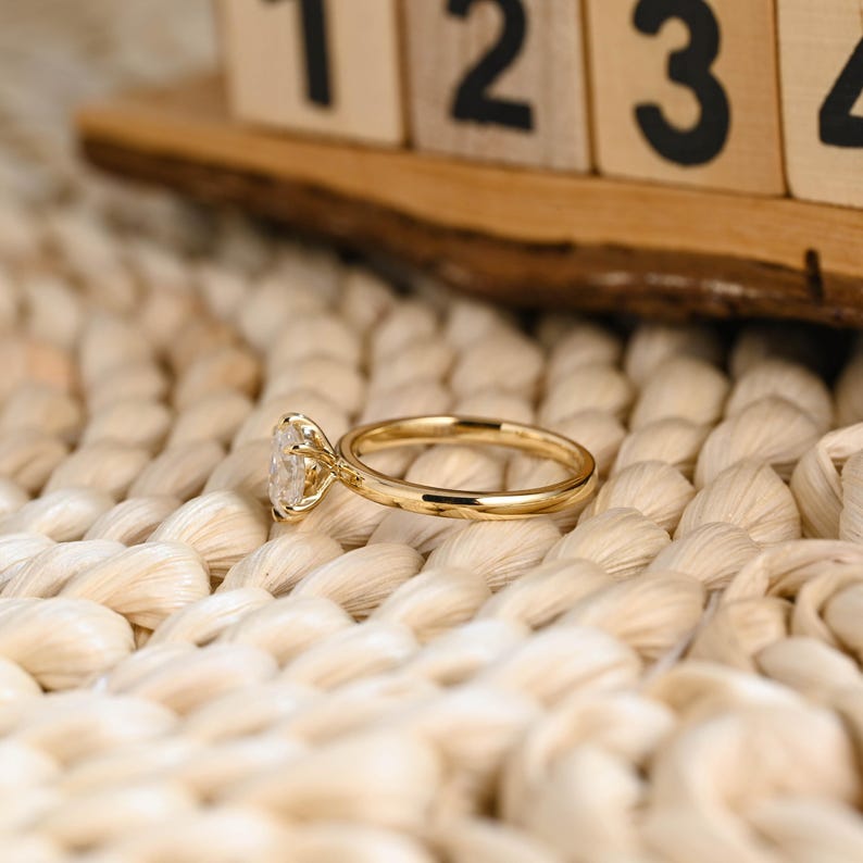 Marquise Cut Cluster Styled Lab Grown Diamond Engagement Ring