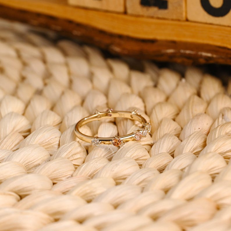 Marquise Cut Cluster Styled Lab Grown Wedding Band