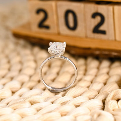 Marquise Cut Cluster Styled Lab Grown Diamond Engagement Ring
