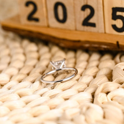 Marquise Cut Cluster Styled Lab Grown Diamond Engagement Ring