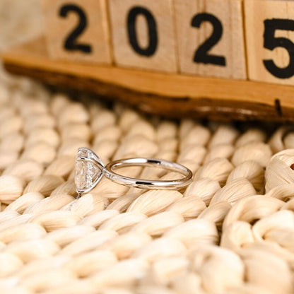 Marquise Cut Cluster Styled Lab Grown Diamond Engagement Ring