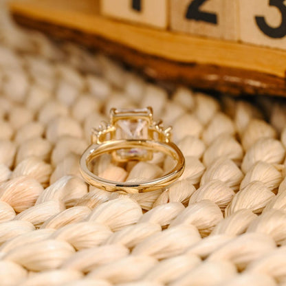 Marquise Cut Cluster Styled Lab Grown Diamond Engagement Ring