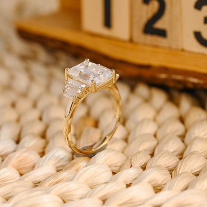 Marquise Cut Cluster Styled Lab Grown Diamond Engagement Ring