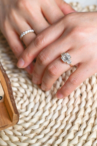 Marquise Cut Cluster Styled Lab Grown Diamond Bridal Ring Set
