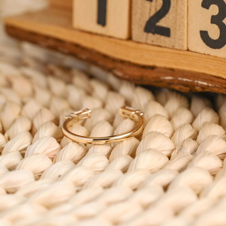Marquise Cut Cluster Styled Lab Grown Wedding Band