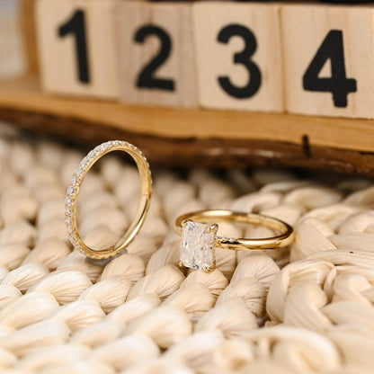 Marquise Cut Cluster Styled Lab Grown Diamond Bridal Ring Set
