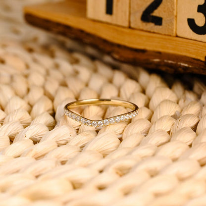 Marquise Cut Cluster Styled Lab Grown Wedding Band