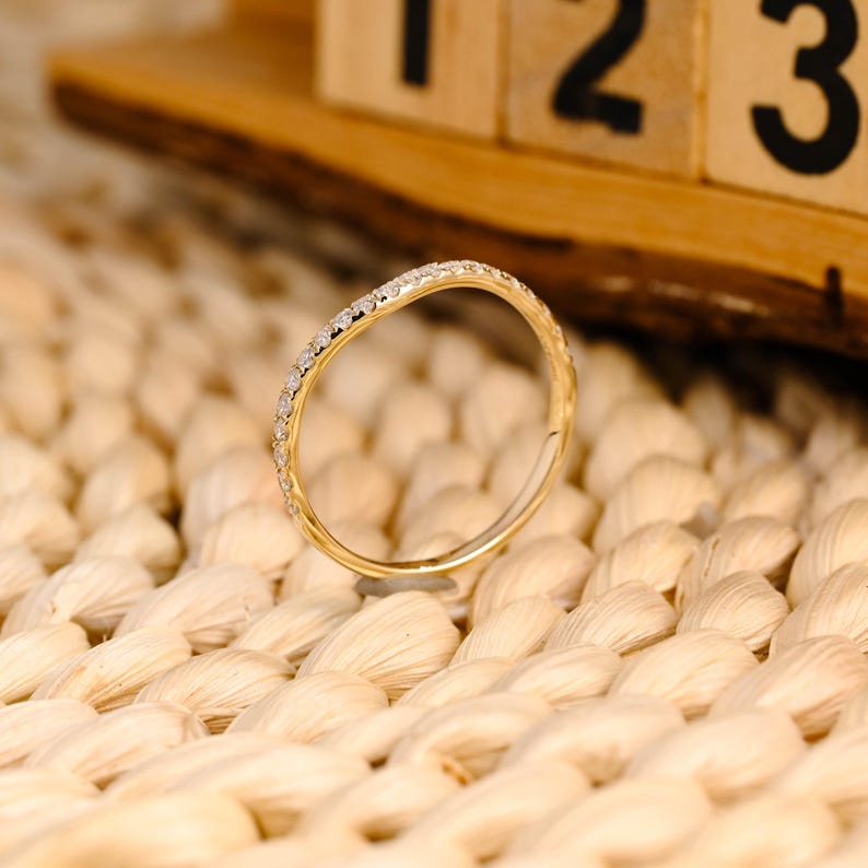 Marquise Cut Cluster Styled Lab Grown Wedding Band
