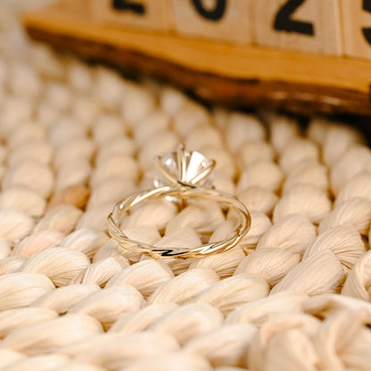 Marquise Cut Cluster Styled Lab Grown Diamond Engagement Ring