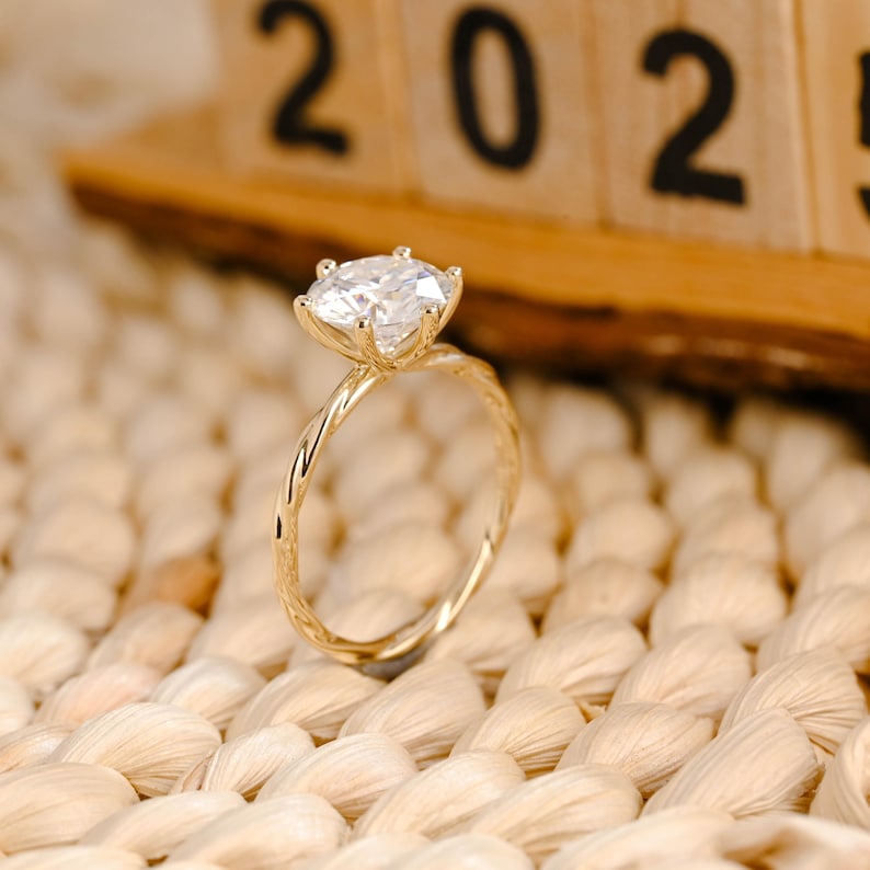 Marquise Cut Cluster Styled Lab Grown Diamond Engagement Ring