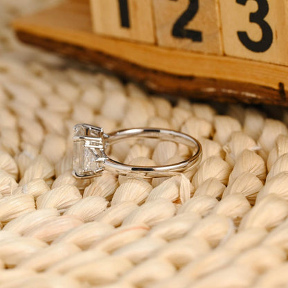 Marquise Cut Cluster Styled Lab Grown Diamond Engagement Ring
