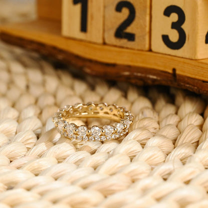 Marquise Cut Cluster Styled Lab Grown Wedding Band