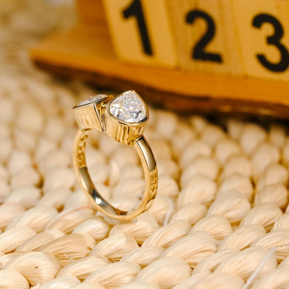 Marquise Cut Cluster Styled Lab Grown Diamond Engagement Ring